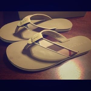 Burberry flip flops